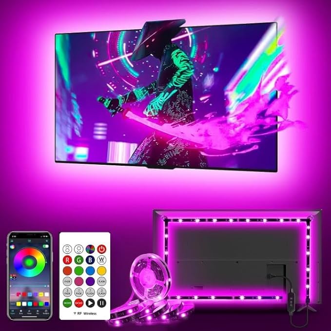 Smart LED Strip Light 10-meter Long with Remote. App control, Music/voice control