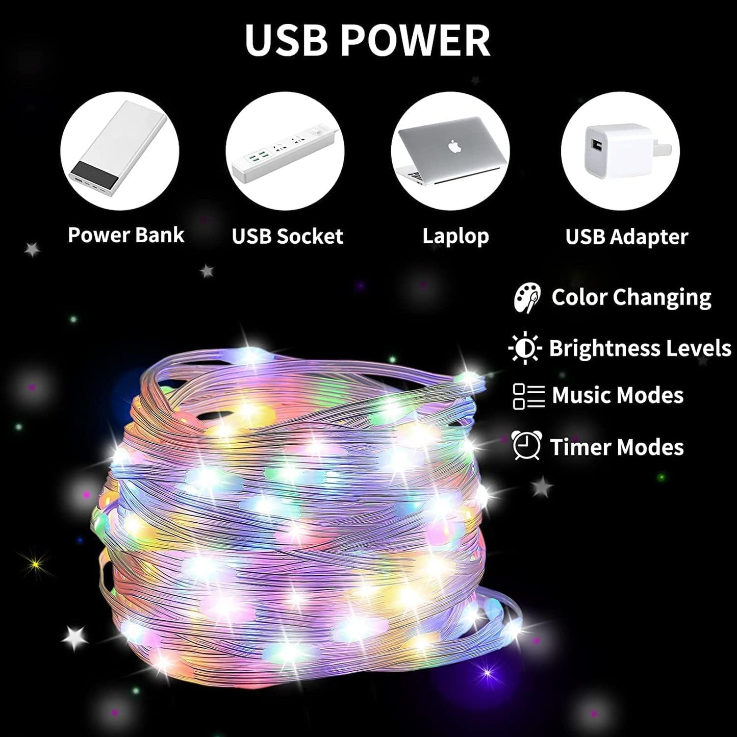 Smart LED Strip Light 10-meter Long with Remote. App control, Music/voice control