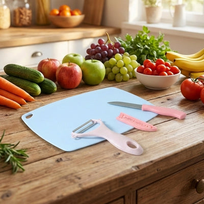 3-in-1 Multipurpose Fruit And Vegetable Cutting Board Set (1 Set)