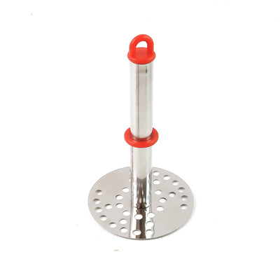 Stainless Steel Potato Masher With Ergonomic Handle (17cm 1 Pc)