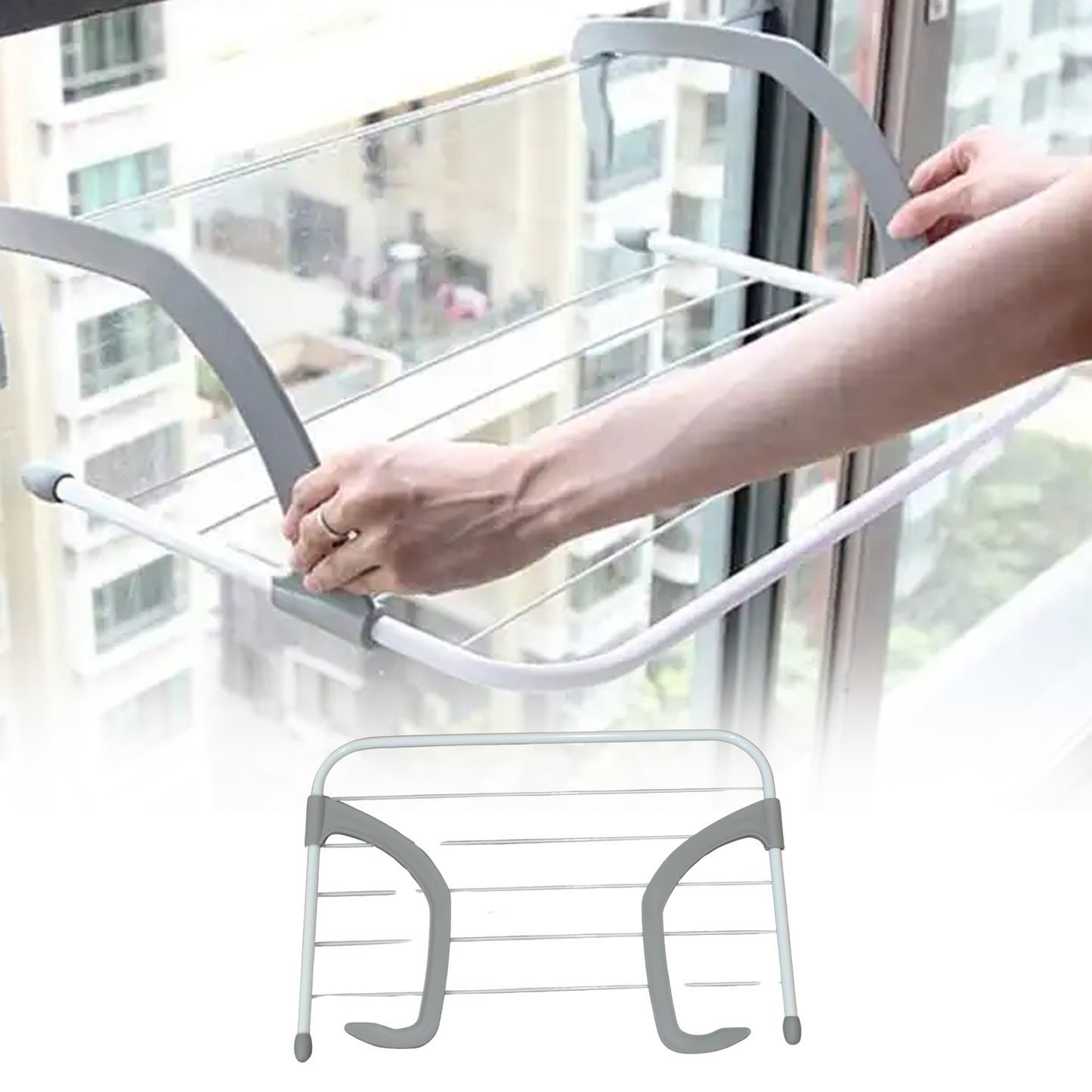Metal Steel Folding Drying Rack For Clothes Outdoor, Indoor