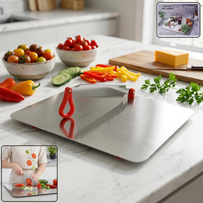 Stainless Steel Multipurpose Chopping Board Hygienic Durable For Kitchen