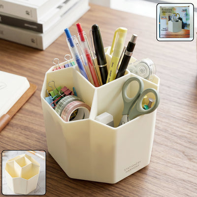 360 Degree Rotating Desk Organizer Keep Your Workspace Tidy