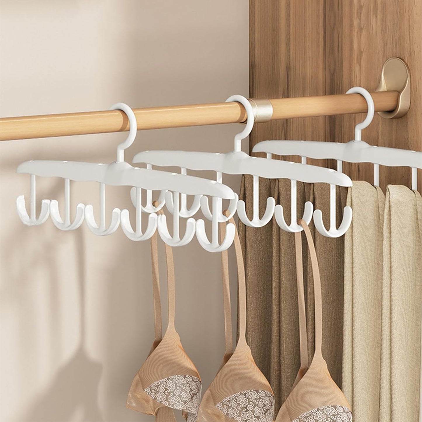 12-hook Rotatable Space Saving Hanger Closet Organizers And Storage For Tank Top