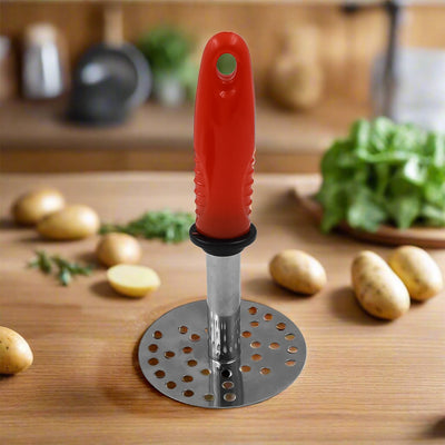 High Grade Stainless Steel Potato Masher Paubhaji Pav Bhaji Masher With Plastic Handle (1 Pc)