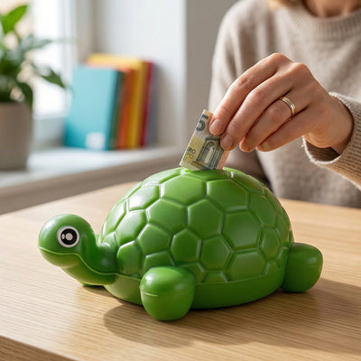 Small Tortoise Shape Money Bank Coin Saving Box (1 Pc)