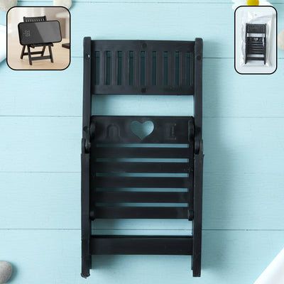 Mini Chair Shape Mobile Stand Holder (1 Pc Balck Color)