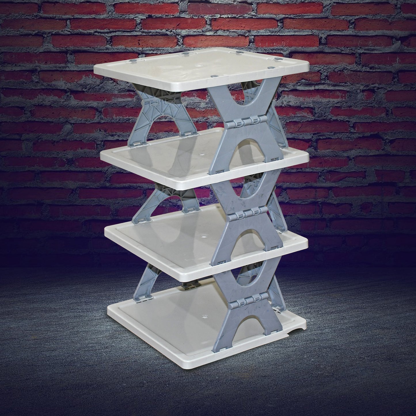 Smart Shoe Rack Stand Multifunctional Entryway Foldable & Collapsible (1 Pc / 4 Layer)