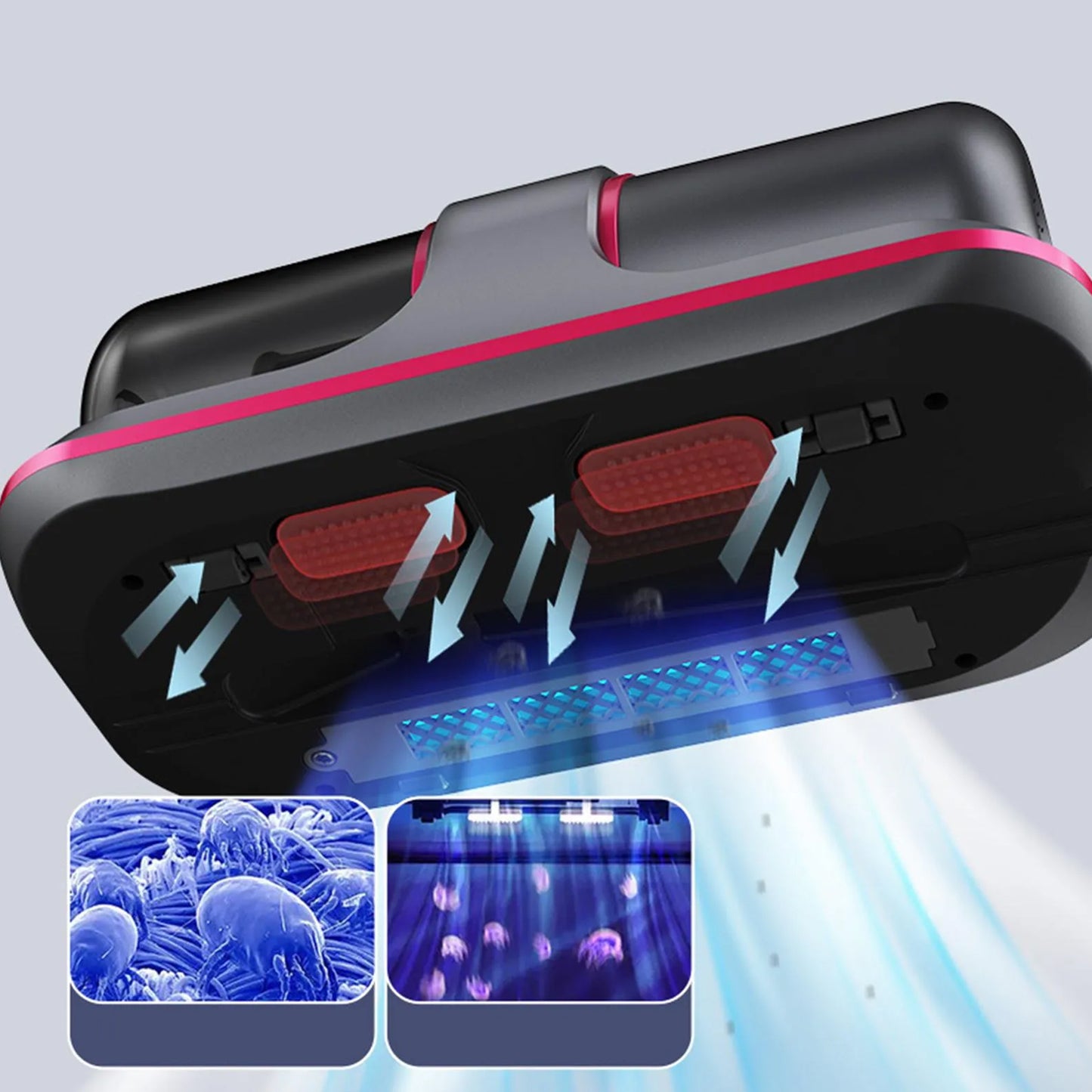 Portable Handheld Vacuum Cleaner For Bed, Car Seat, Pillows, Mattresses & Sofas