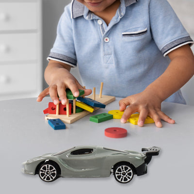 Metal Mini Car Toy Free Wheel Toy Vehicle (Multicolor 1 Pc)