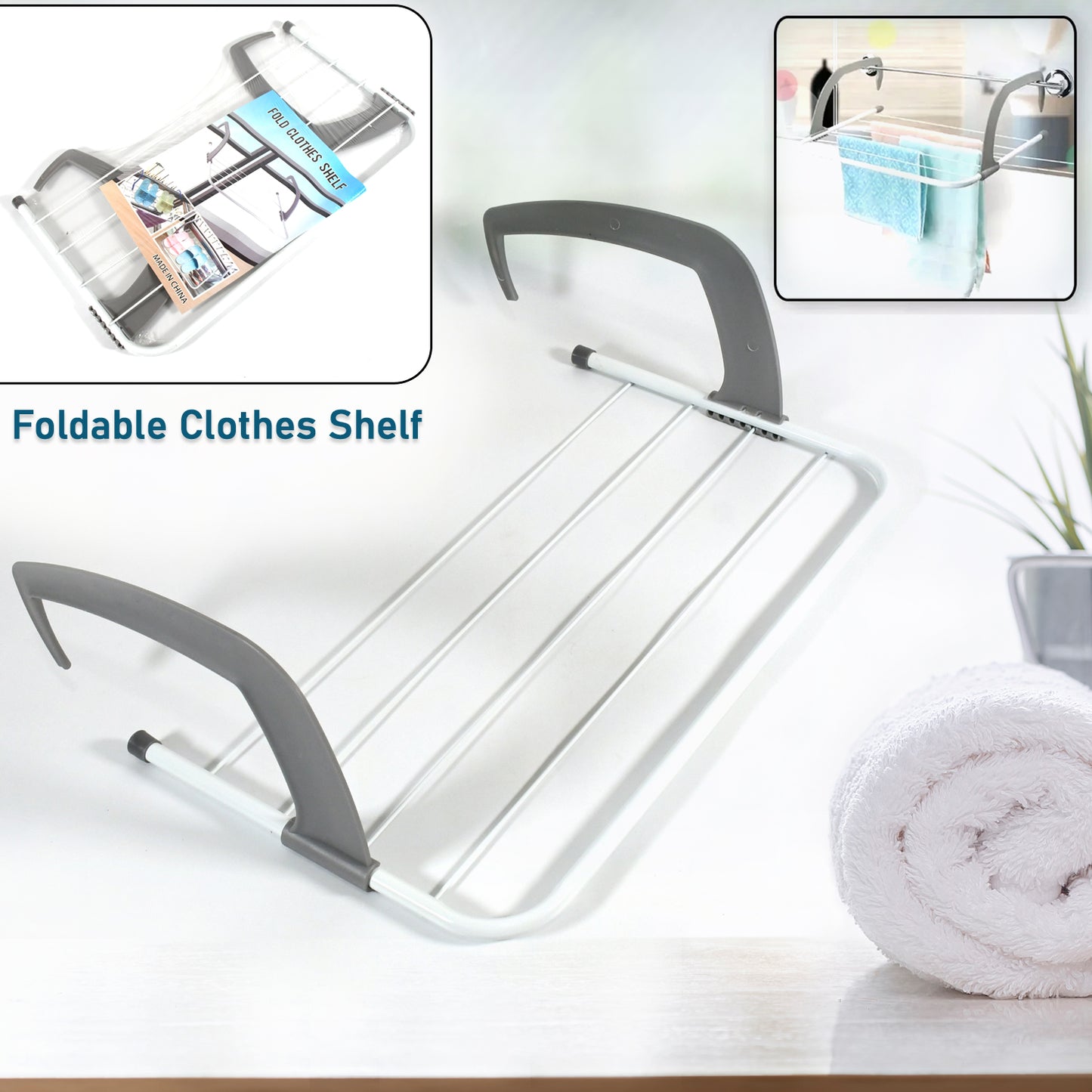 Metal Steel Folding Drying Rack For Clothes Outdoor, Indoor