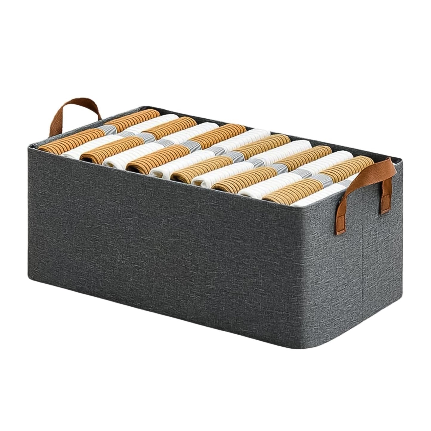 Foldable Cloth Organizer Storage Bag With Handles