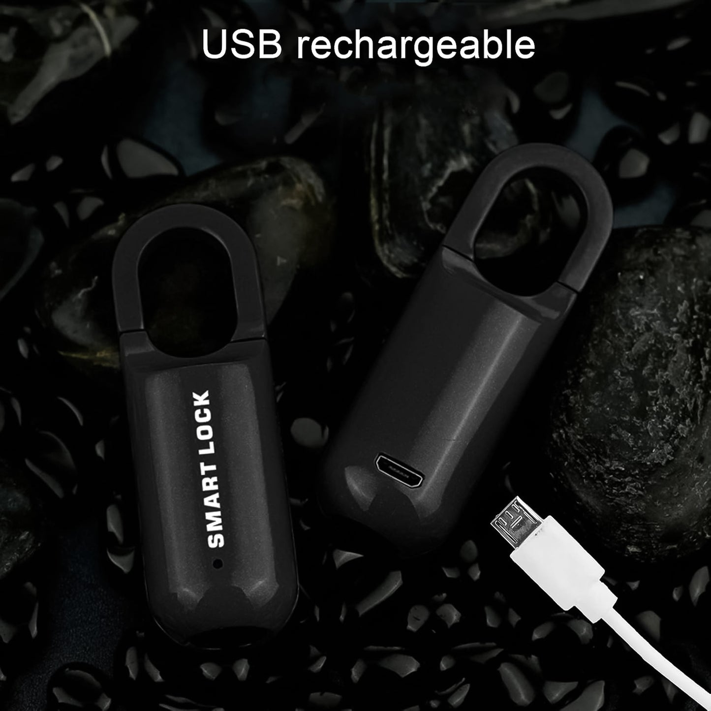 USB Rechargeable Smart Fingerprint Padlock