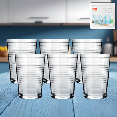Apex Pyramid Ringo Plastic Glass 300ml Approx Durable Crystal-clear Tumbler