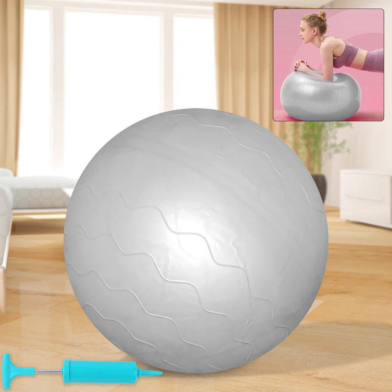 Gym Ball Non-slip Stability Ball With Foot Pump For Total Body Fitness