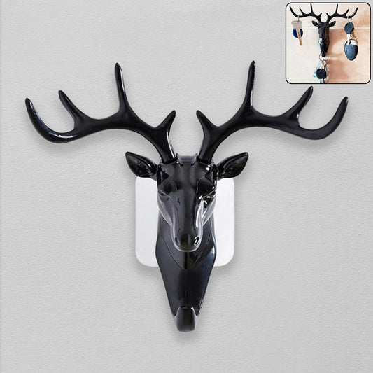 Deer Head Self Adhesive Wall Door Hook Hanger
