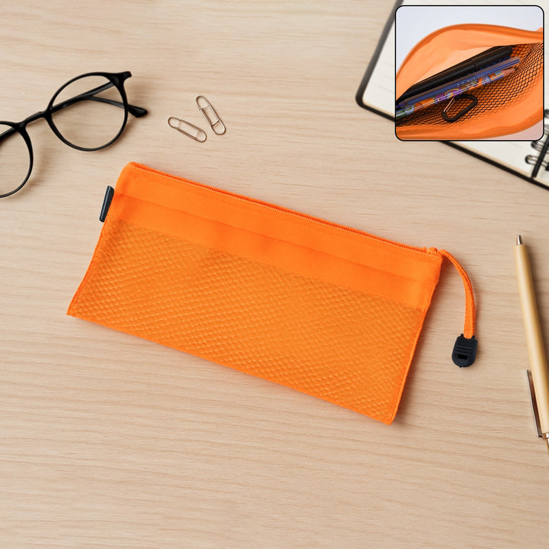 Desk Zip Mesh Supplies Bag