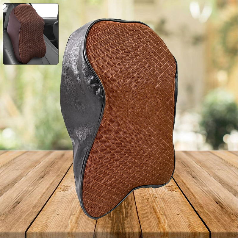 Say Goodbye to Neck Pain: Memory Foam Car Neck Pillow for Drivers (1 Pc, Mix Color)