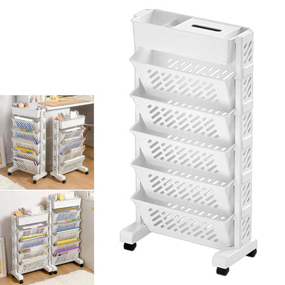 5-Tier organizer, Movable Plastic Shelf Rack