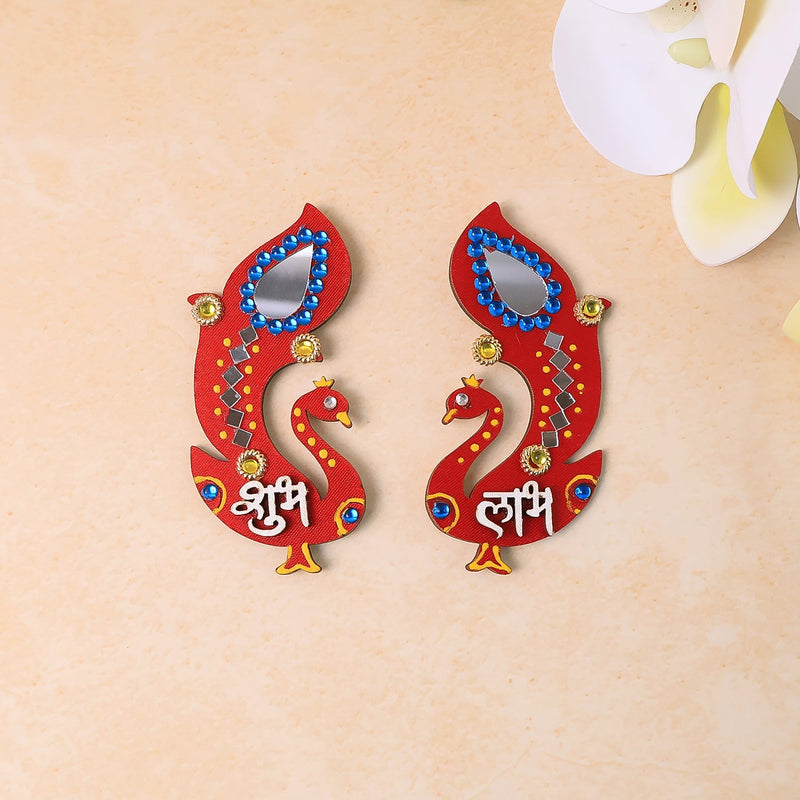 Handcrafted Wooden Shubh Labh