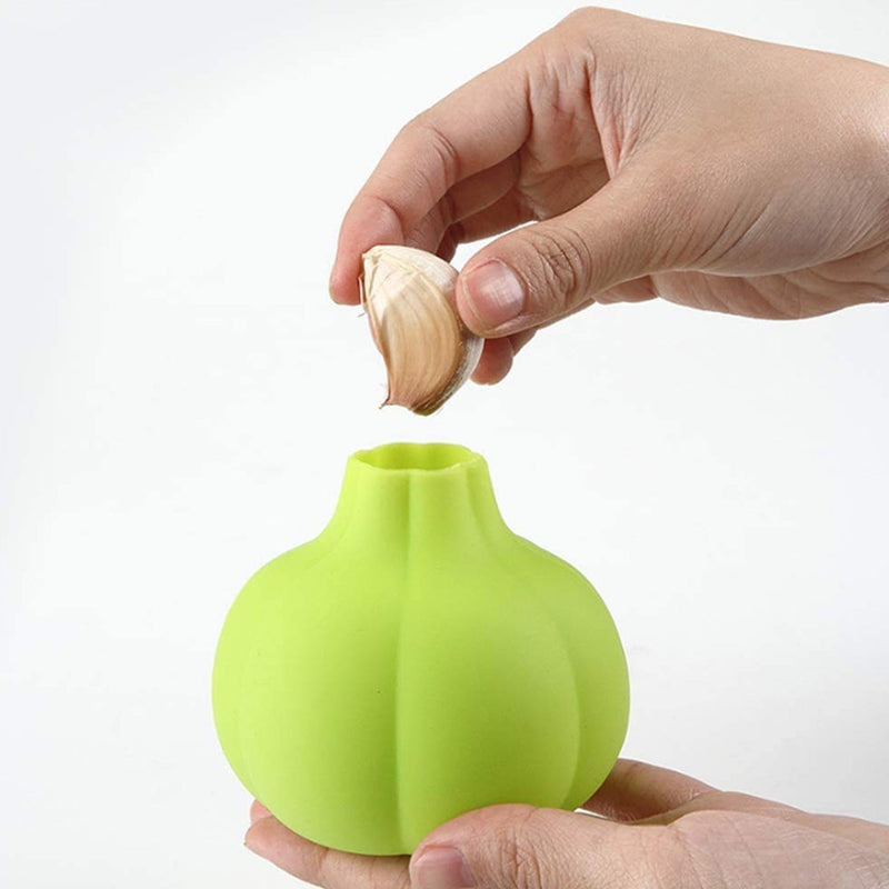 Kitchen tool for peeling ginger and garlic quickly.