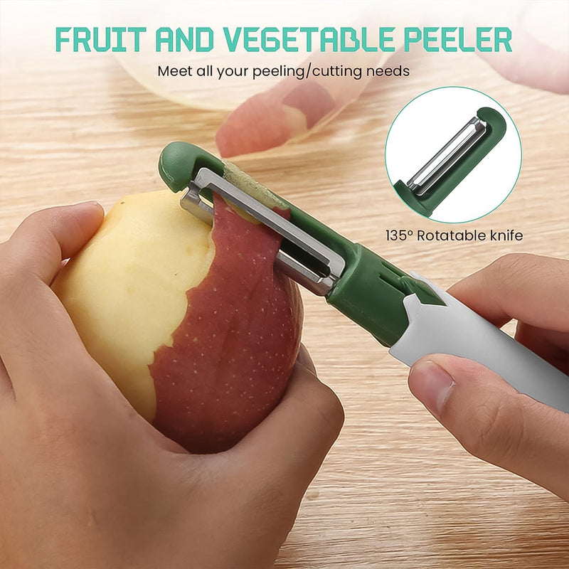 2-in-1 Multifunctional Knife & Sawtooth Peeler for Fruits and Vegetables