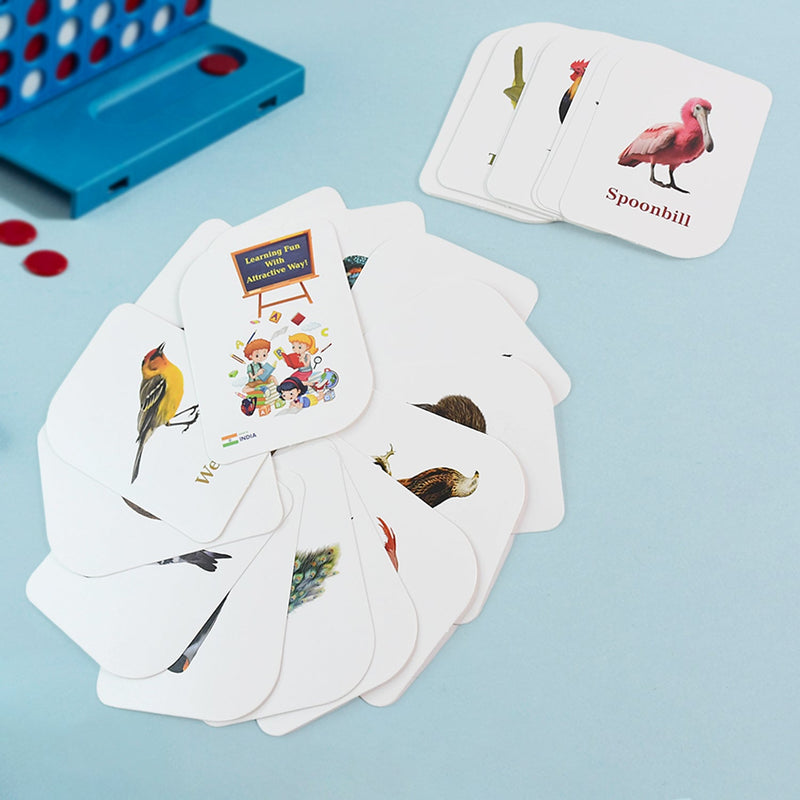 KidKraft Early Learner Educational Flashcards – 32 Birds