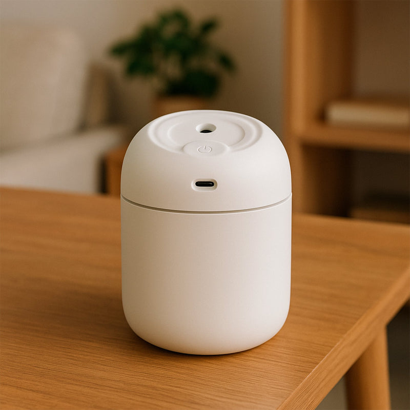 Portable Mini USB Humidifier with Light – Cool Mist & Essential Oil Diffuser (250ML)