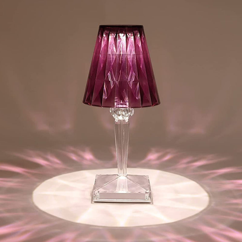 Crystal Diamond LED Table Lamp with 16 Colors – Bedroom Decor