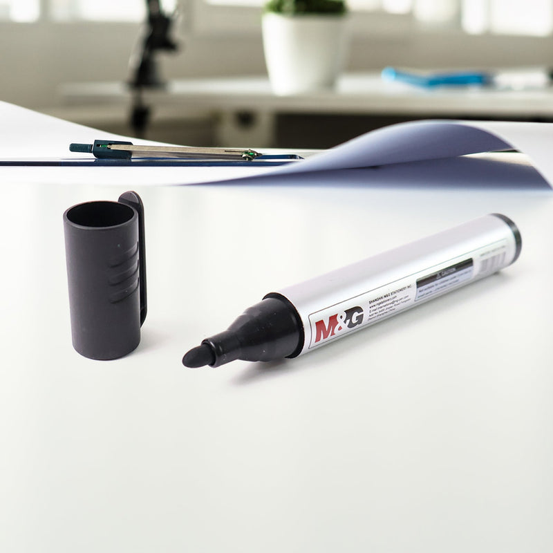 Premium Permanent Black Marker Pen Set (6 Pcs Set)