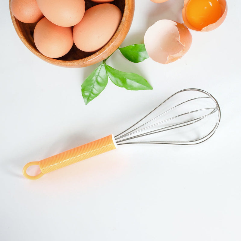 Stainless Steel Manual Whisk – Cream, Flour & Egg Mixer (16 Cm)