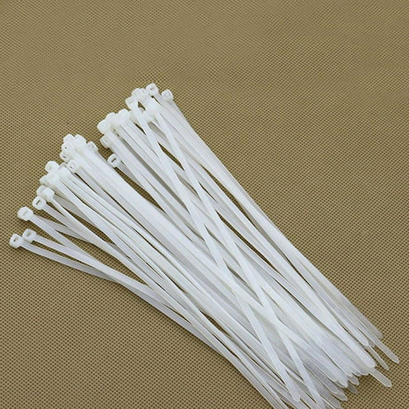 3×100 MM Nylon Self-Locking Cable Ties – Heavy Duty Zip Wire Tie (100 Pc)