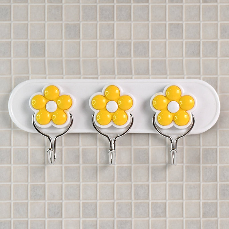 Multipurpose Strong & Hook Self-Adhesive hooks for wall Heavy Plastic Hook (1 Pc)