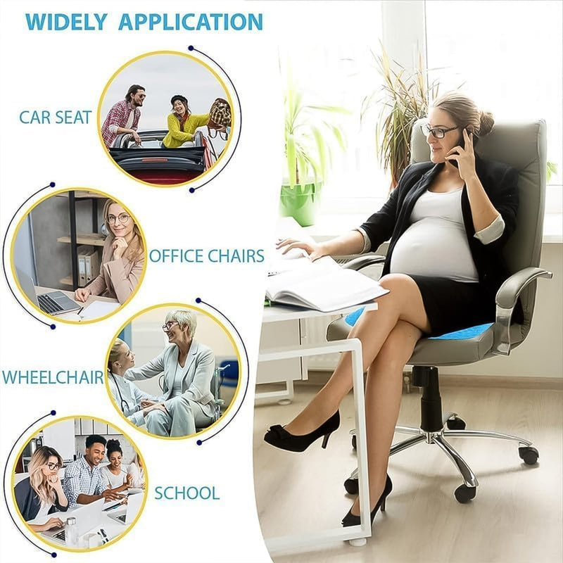 Cushion Seat Flex Pillow, Gel Orthopedic Seat Cushion Pad (Egg Sitter)