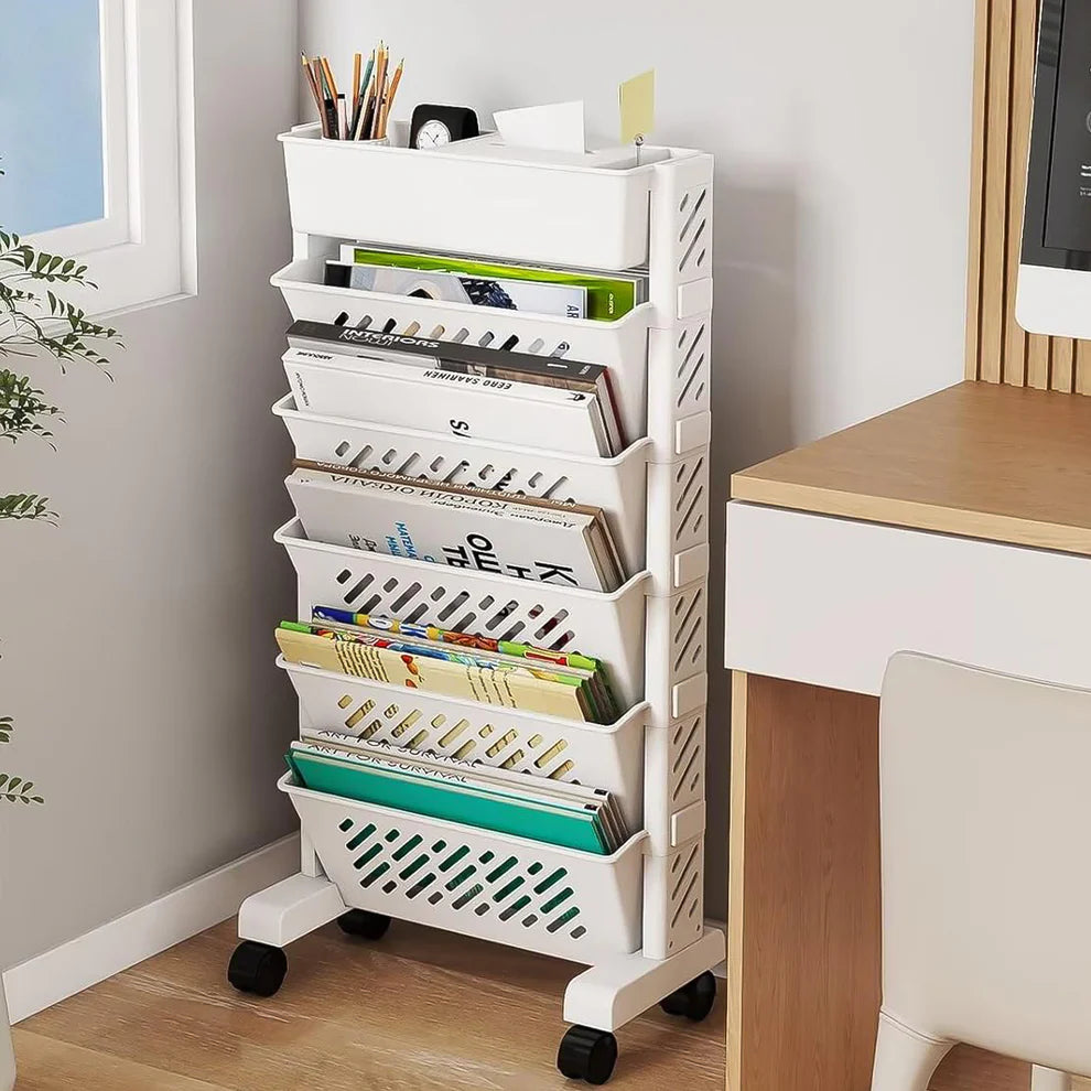 5-Tier organizer, Movable Plastic Shelf Rack