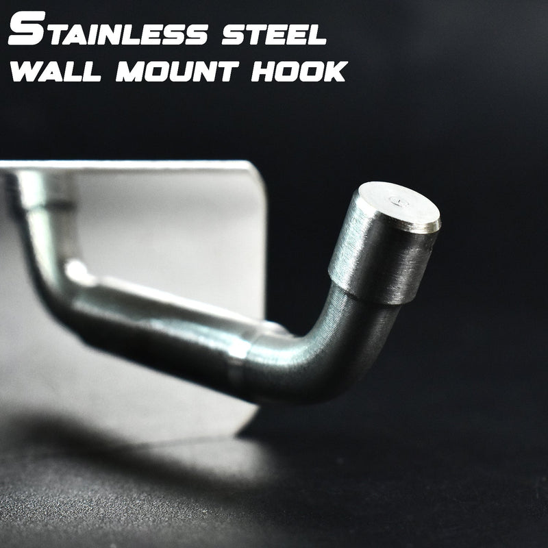 Stainless Steel Wall Mounted Coat 3 Hook Rack (14x3 / 1 Pc)