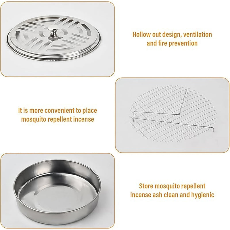 Decorative Mosquito Coil Holder Mosquito Coil Container,  for Home Patio