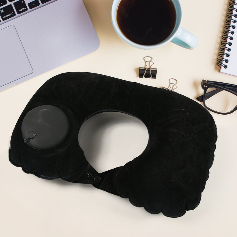 3-in-1 Travel Sleeping Kit with Neck Pillow, Eye Mask & Earplugs