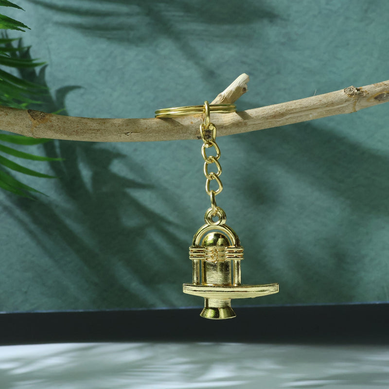 Shivling Trishul Metal Keychain Set (5 Pc Mix Design)