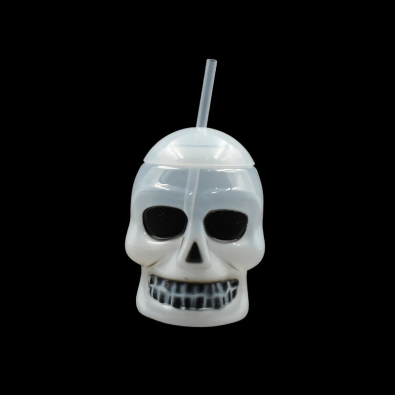 Ghost Face Bottle Water Bottle, Drinking Cup with Lid and Straw(1 Pc)