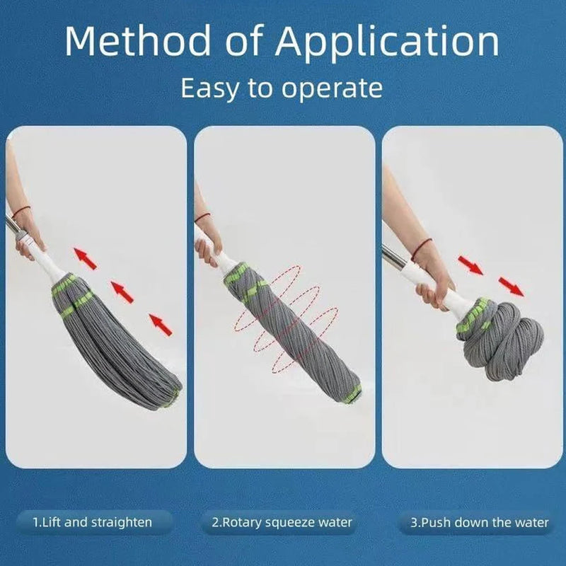 Squeeze Twist Mop / Self Wringing Mop With Stainless Steel Handle