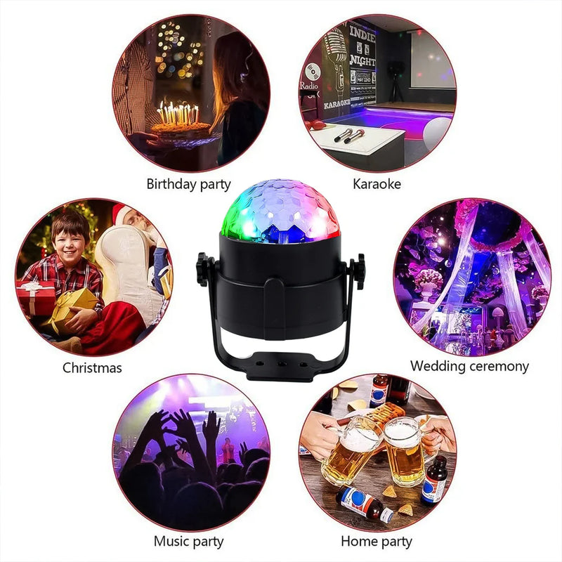 Disco Ball Light With USB Connector For Home / Car