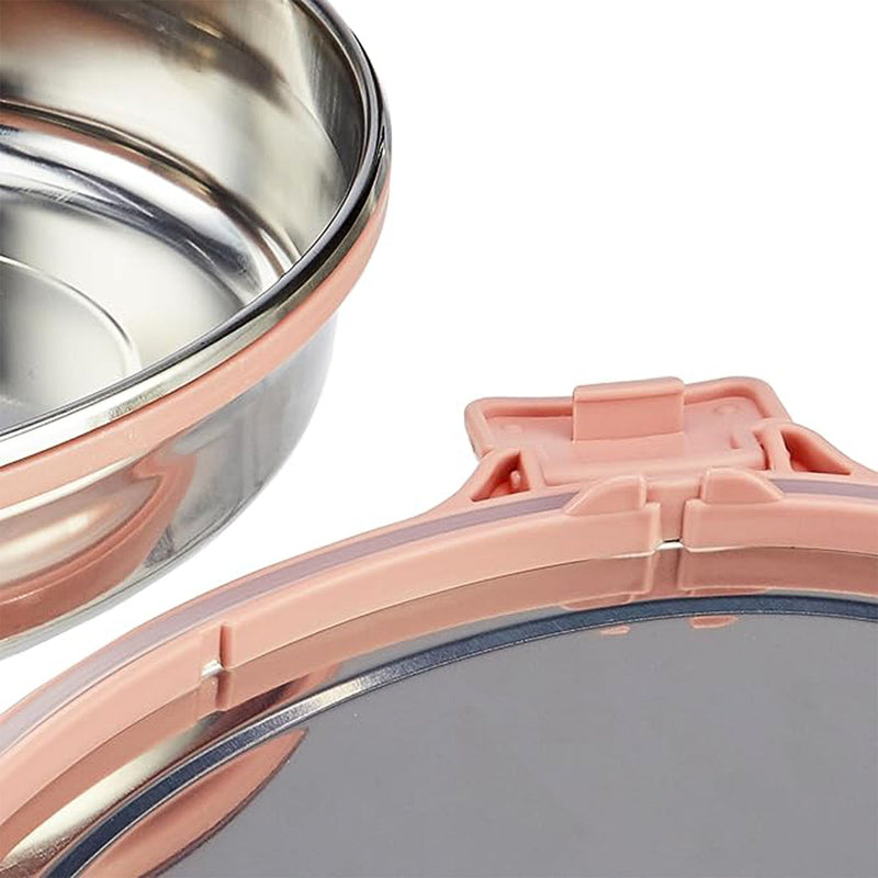 Ganesh Classy 2-Piece Stainless Steel Lunch Box Set
