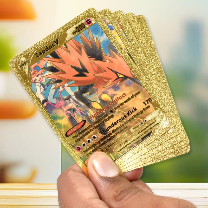 Pocket Monster Golden Trading Playing Cards (55 Pcs Set / Mix Design)