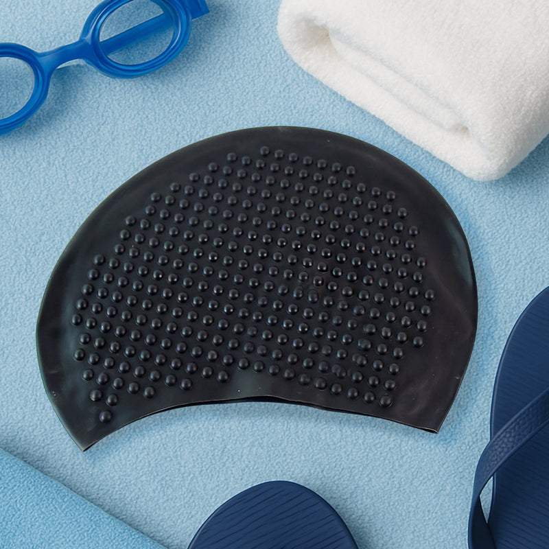 Knx Premium Silicone Waterproof Swimming Cap (1 Pc)