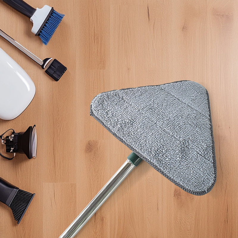 2-in-1 Extendable Triangle Mop – 360° Rotating Telescopic Mop (1 Pc)