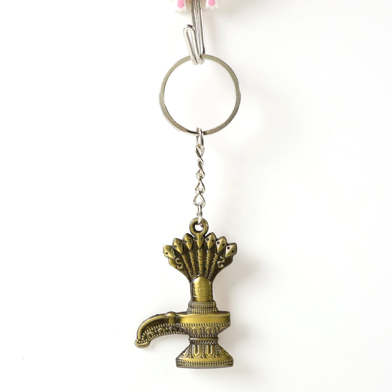 Shivaling Metal Keychain