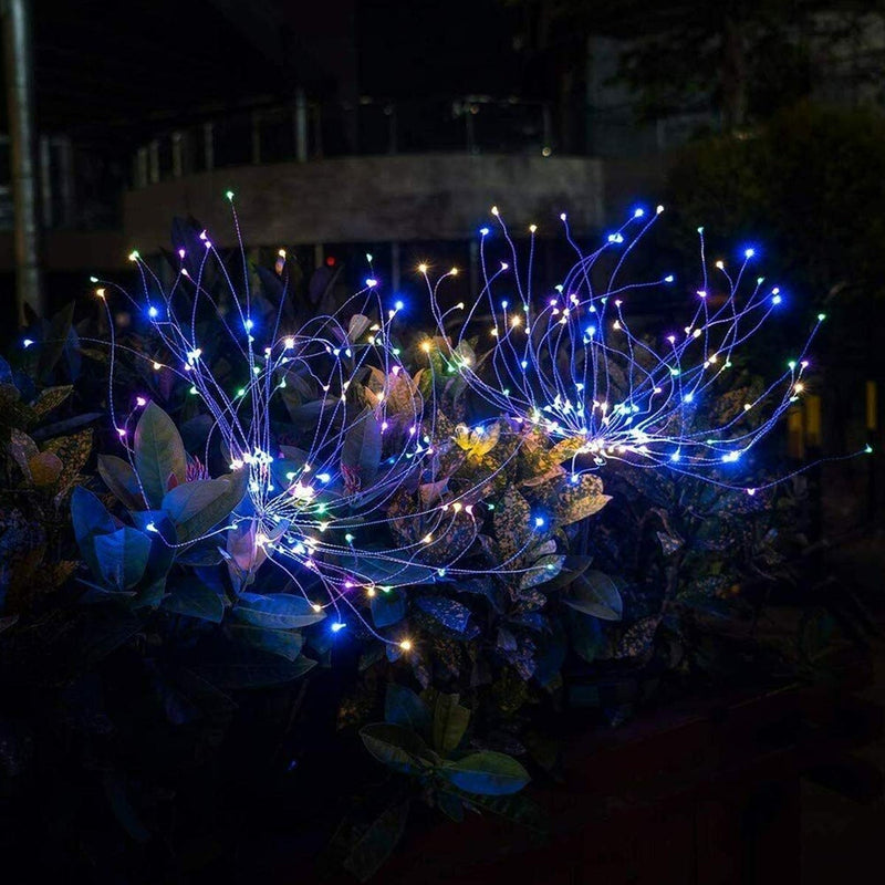 Solar Firework LED Garden Stake Light - (1 Pc)