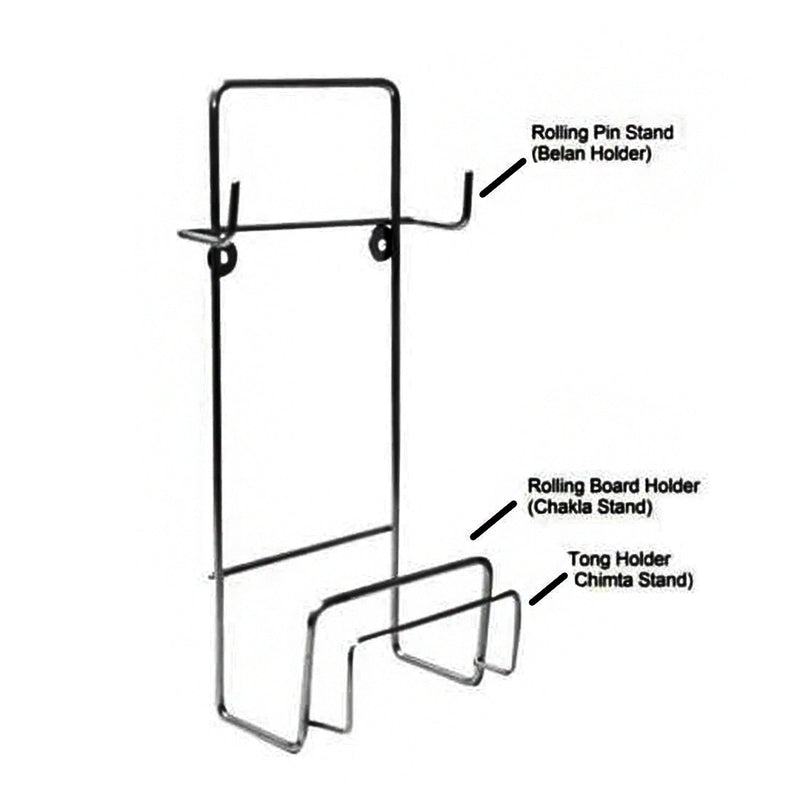Chakla, Belan, Chimta Stand Multi-Purpose Rack for Kitchen (1 Pc )