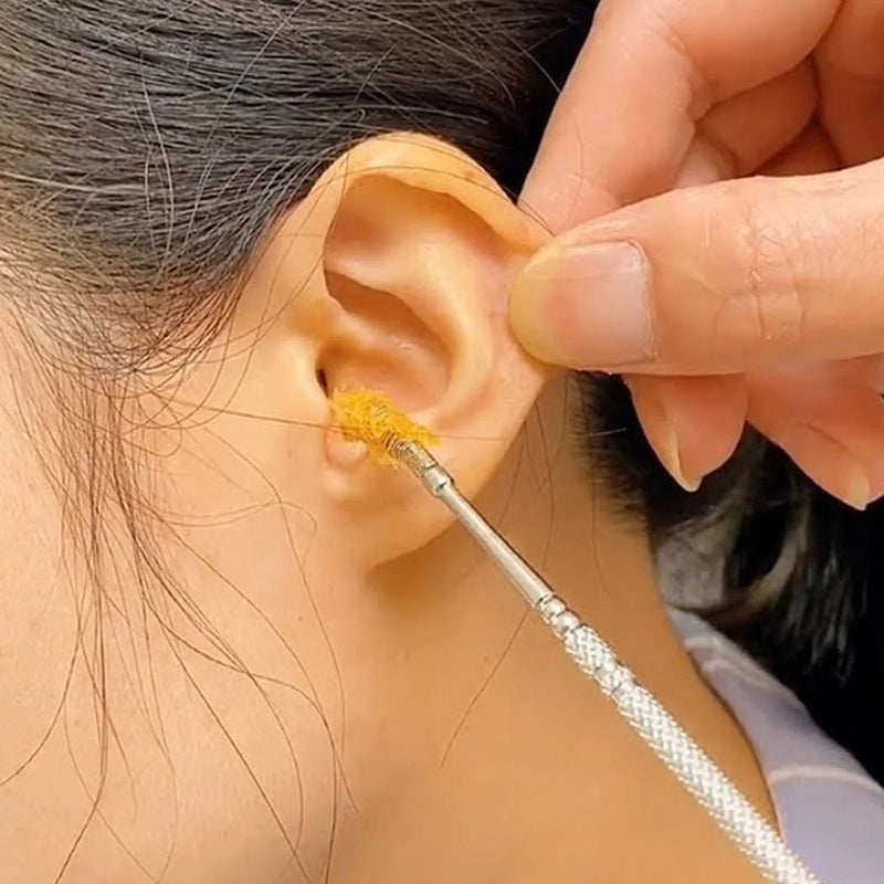 Ear Wax Removal Kit – Portable Ear Cleaning Tool with Keychain Holder (6 Pc)